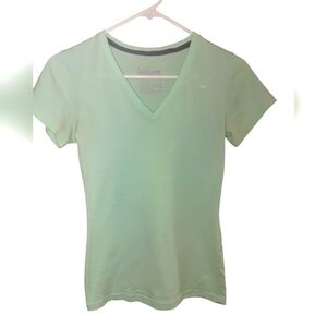 Nike Mint Green Fitted Short Sleeve Tee, Size XS
